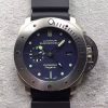 Swiss Made Panerai ZF PAM371 Titanium Black Rubber Strap ZP9001