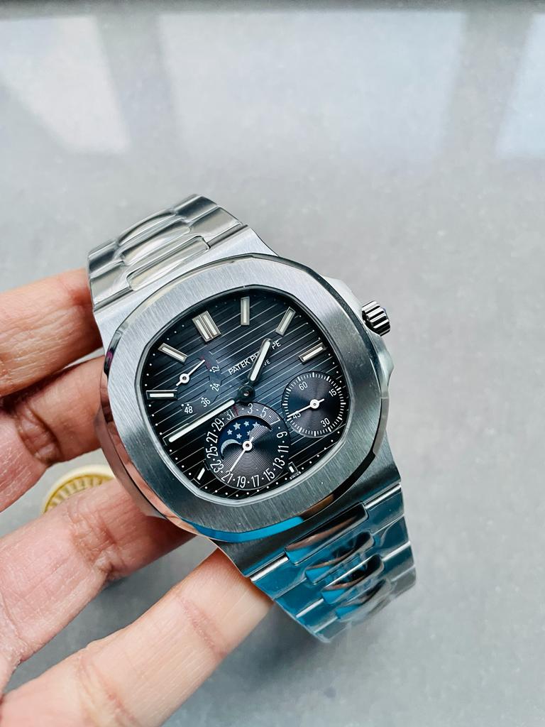 Swiss Made PATEK PHILIPPE Nautilus 5712 SS PPF 1:1 Best Edition Blue Dial on SS Bracelet A240 V2